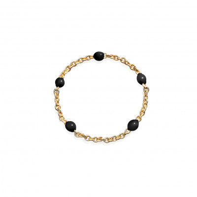 Anello Yellow Black Dots