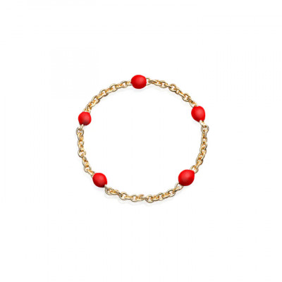 Anello Yellow Red Dots