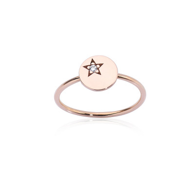 Anello White Star Paillette