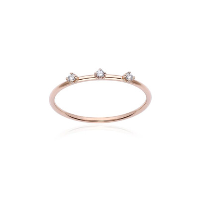 Anello Trilogy Solitaire Rose