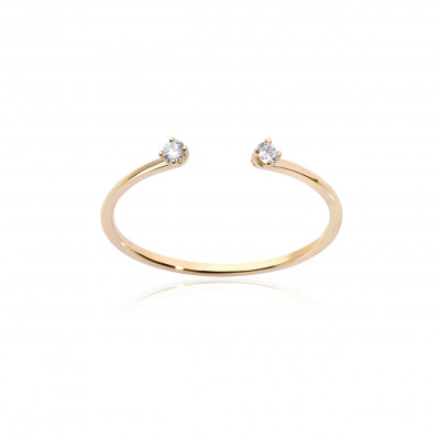 Anello Double Solitaire Yellow