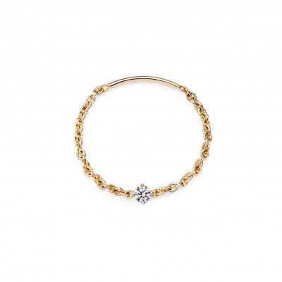 Anello Soft Yellow Solitaire M
