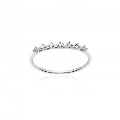 Anello White Long Solitaire 