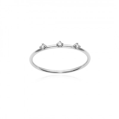 Anello Trilogy Solitaire White
