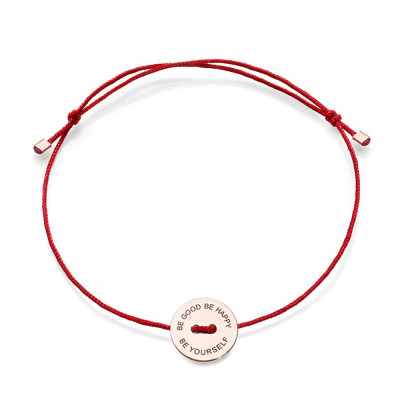 Bracciale Red Ribbon Be Good Be Happy Be Yourself