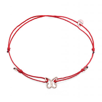 Bracciale Red Ribbon Farfalla