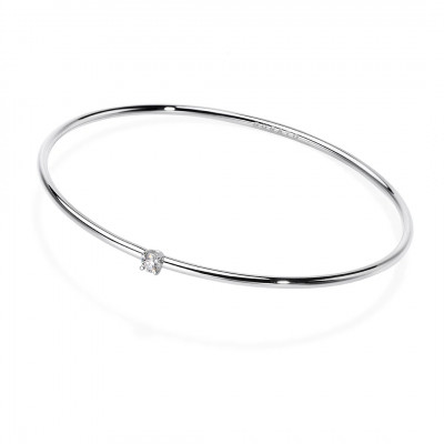 Bangle White Solitaire