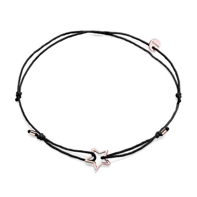 Bracciale Black Ribbon Stella