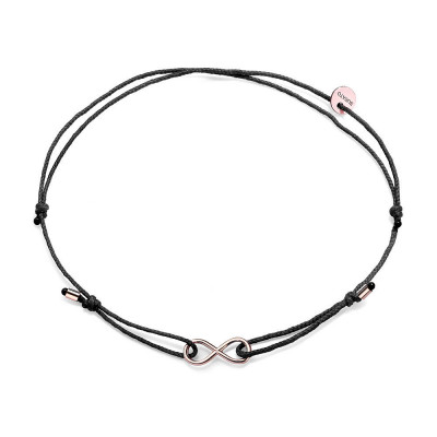 Bracciale Black Ribbon Infinito