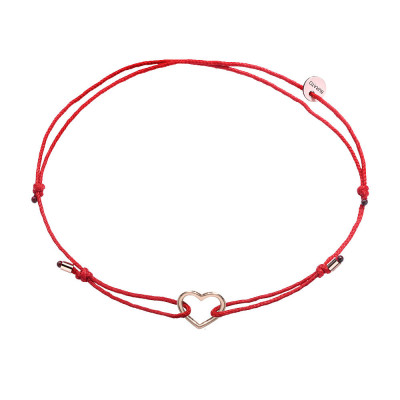 Bracciale Red Ribbon Cuore