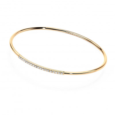 Bangle Yellow Diamonds Line oro giallo e diamanti