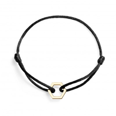 Bracciale Amuleto oro giallo satinato S