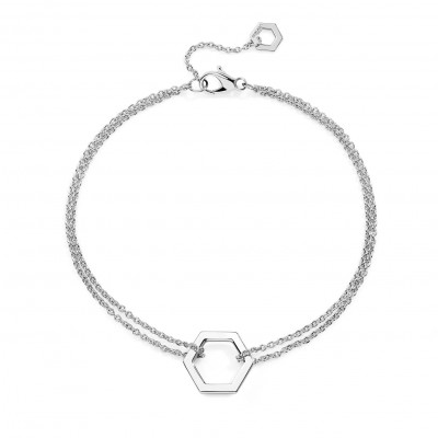 Bracciale Amuleto oro bianco catena S