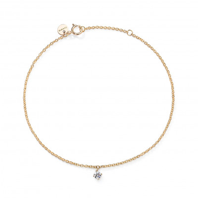 Bracciale Yellow Solitaire M oro giallo e diamante