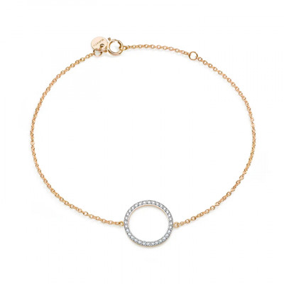Bracciale White Diamonds Circle Yellow