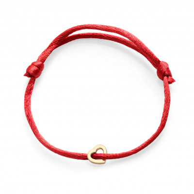 Bracciale Con Amore Nastro Rosso