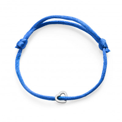 Bracciale Con Amore Nastro Blu
