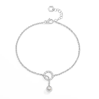 Bracciale Solitaire Bubble White