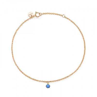 Bracciale Solitaire Zaffiro Blu