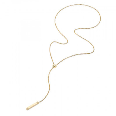 Collana Lariat Linea Fine in oro giallo e diamanti