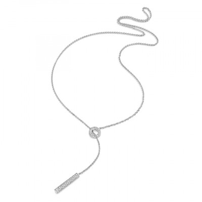 Collana Lariat Linea Full Diamonds White
