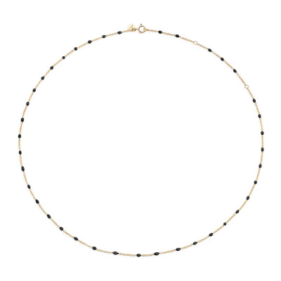 Collana Yellow Black Dots