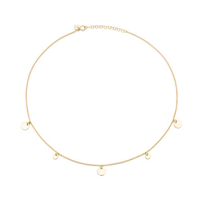 Collana Multi Paillettes Yellow