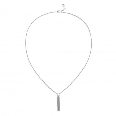 Collana Solitaire W oro bianco e diamante