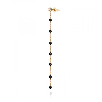 Orecchino Yellow Diamond Black Dots