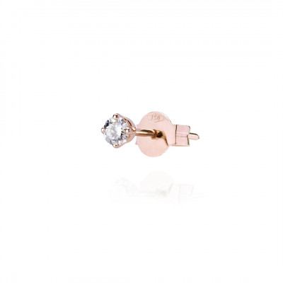 Orecchino Solitaire XL White Pin