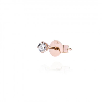 Orecchino Solitaire L White Pin