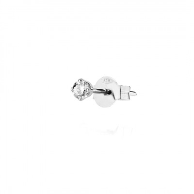 Orecchino White Solitaire L