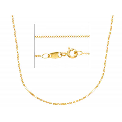 Catena grumetta classica in oro giallo 42 cm
