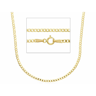 Catena grumetta normale in oro giallo 45 cm