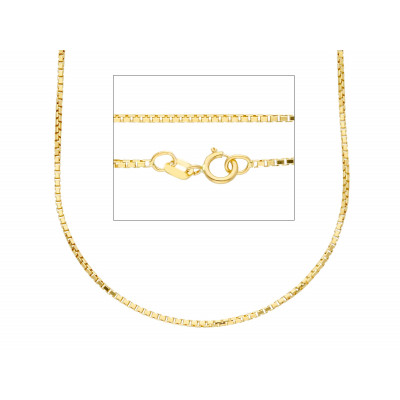 Catena ottagonale in oro giallo 40 cm