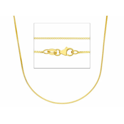 Catena ottagonale in oro giallo 37+3 cm