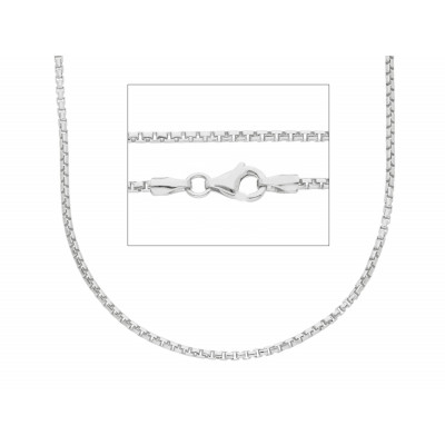 Catena in oro bianco 50 cm