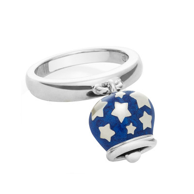 Anello con Campanella double Stelline