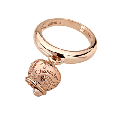 Anello Campanella media in oro rosa