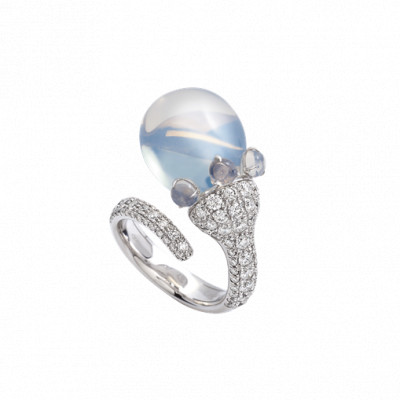 Anello Joyful in oro bianco