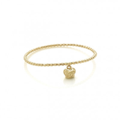 Bracciale con campanella micro in oro giallo 9kt