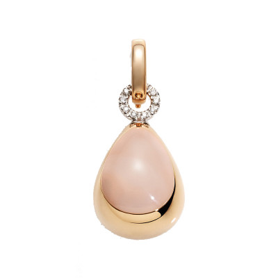 Ciondolo Capriful grande Goccia Corallo Rosa