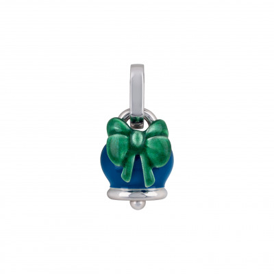Ciondolo Campanelle micro Fiocco blu/verde