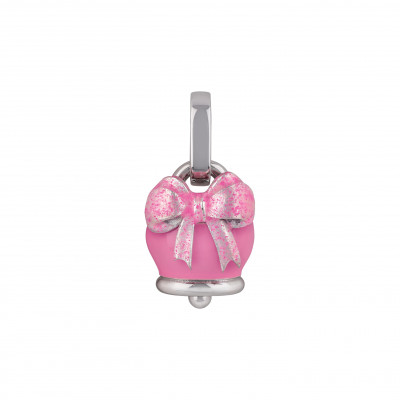 Ciondolo Campanelle micro Fiocco rosa