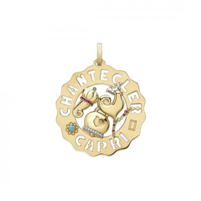 Ciondolo Logo grande Gallo, Campanella, Cornetto