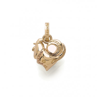 Ciondolo medio gallo in oro rosa 9kt