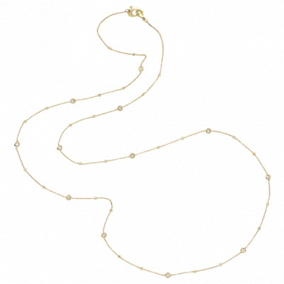 Collana in oro giallo e diamanti