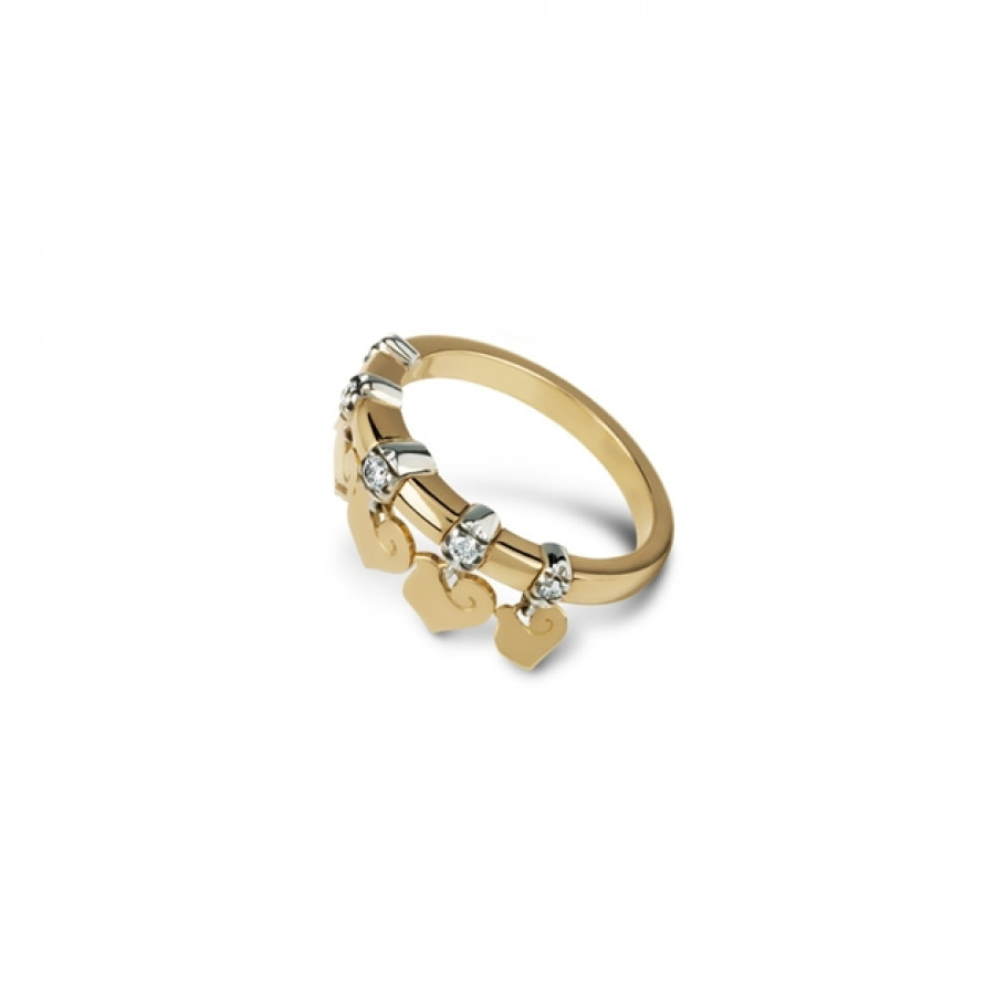 GioielleriaPivano Chantecler Anello con cinque galli in oro