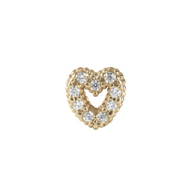 Charm #mywords Cuore Argento Gold 