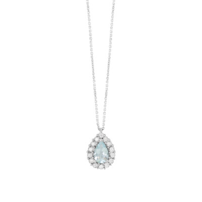 Collana Stephanie Acquamarina taglio goccia